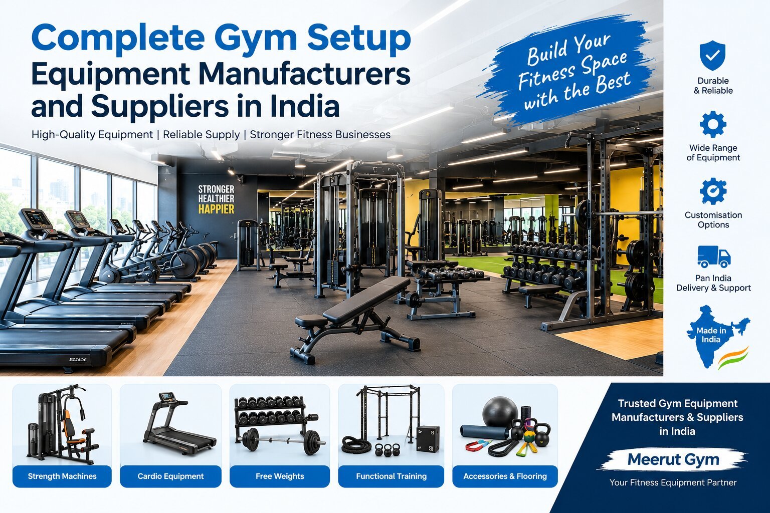 Complete Gym Setup Equipment Manufacturers and Suppliers in India