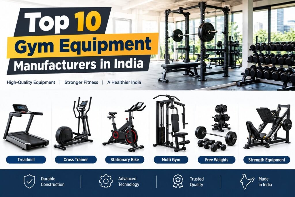 Top 10 Gym Equipment Manufacturers in India